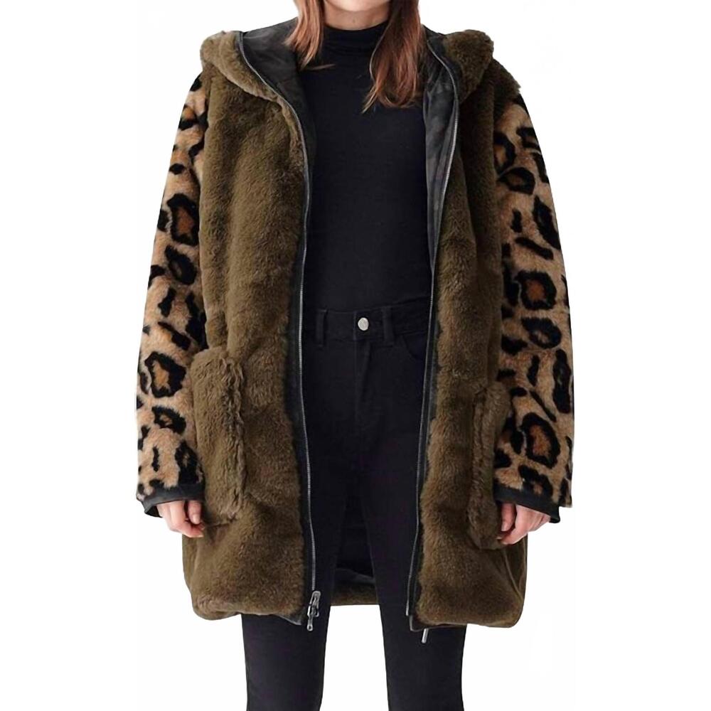 NEW DL1961 - WOMEN'S phoebe parka reversible jacket in kindred